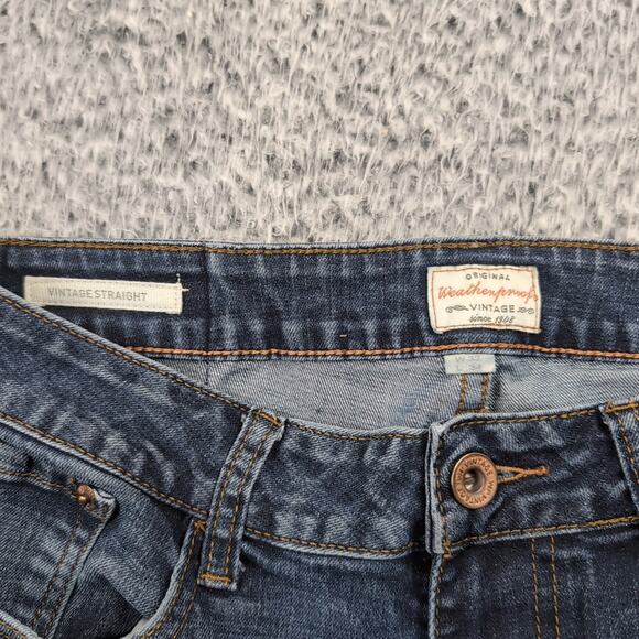 Weatherproof Vintage Jeans Men 32x34 Blue Work Chore Vintage Straight Leg Denim - Picture 4 of 10